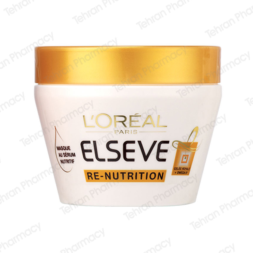 ماسک موRe Nutrition (ری نوتریشن) حجم 300 میلی لیتری لورآل - Loreal Re Nutrition Hair Mask 300ml
